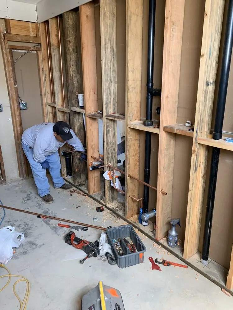 Commercial rough-in plumbing for Water Heater Replacement in Michigan Bluff